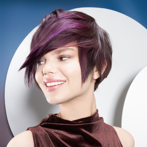 Master The Trend: Mocha Violet Pixie Cut