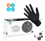 Asap Nitrile Powder Free Gloves - Black - Small