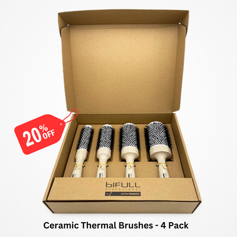 Ceramic Thermal Brushes - 4 Pack