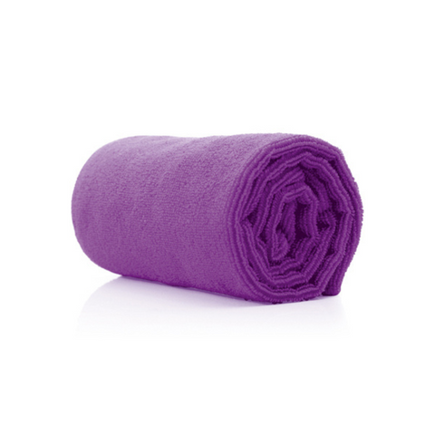 Purple Microfibre Towels - 10 Pack